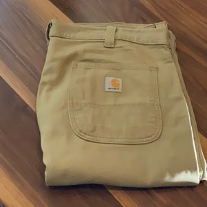 Carhartt Straight Fit Rugged Flex Canvas 5-Pocket Tapered Work Pant Size 38/30
